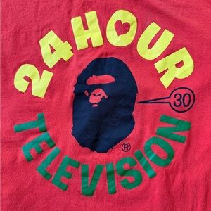 A Bathing Ape / 24 Hour Television Collaboration Tee
